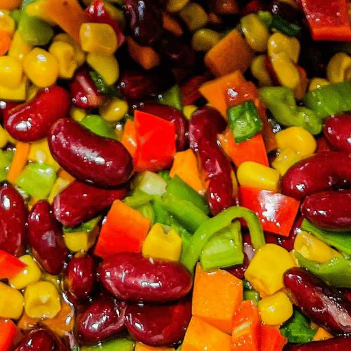 Bean and Wild Rice Salad Platter
