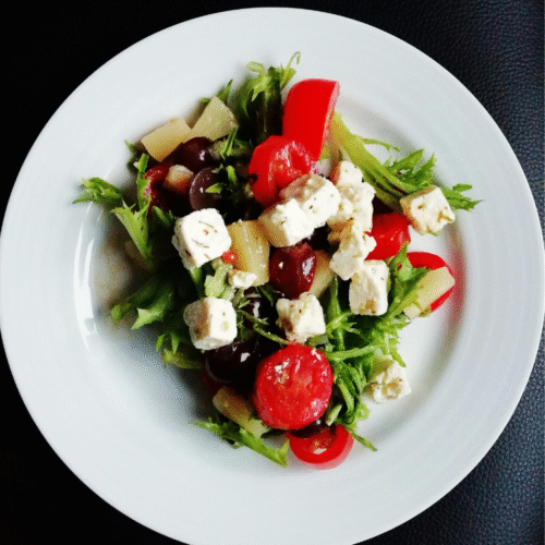 Greek Salad with Feta and Olives