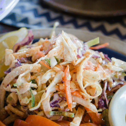 Homemade Coleslaw Platter
