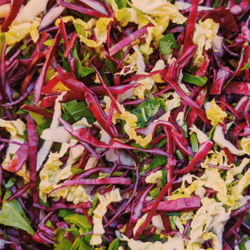 Red Cabbage, Mango & Peanut Salad